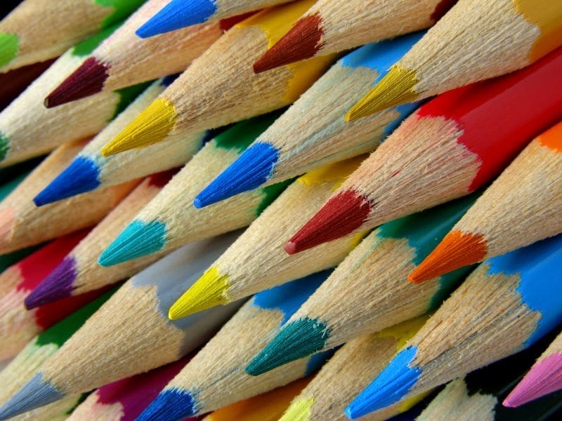 pencil crayons