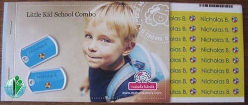 Mabel's Labels Little Kid School Combo