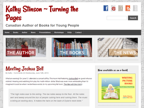 Kathy Stinson's website