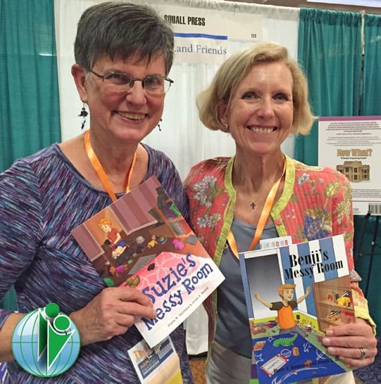 Diane Quintana and Jonda Beattie, authors of Suzie's Messy Room and Benji's Messy Room