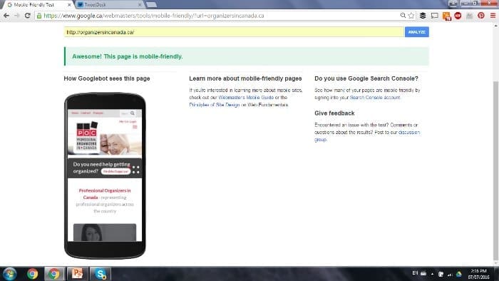 mobile-friendly website