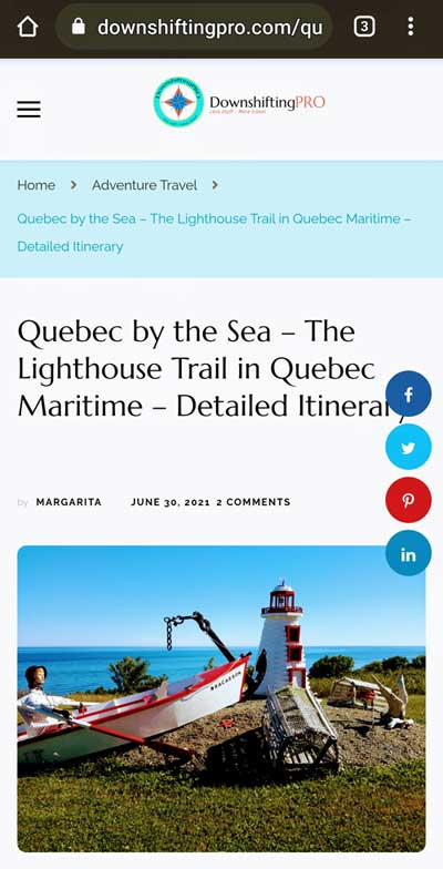 Mobile share buttons