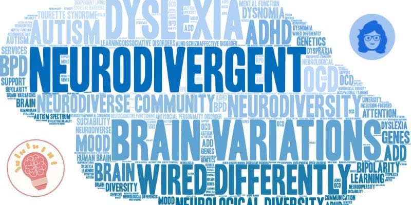 Neurodivergent word cloud